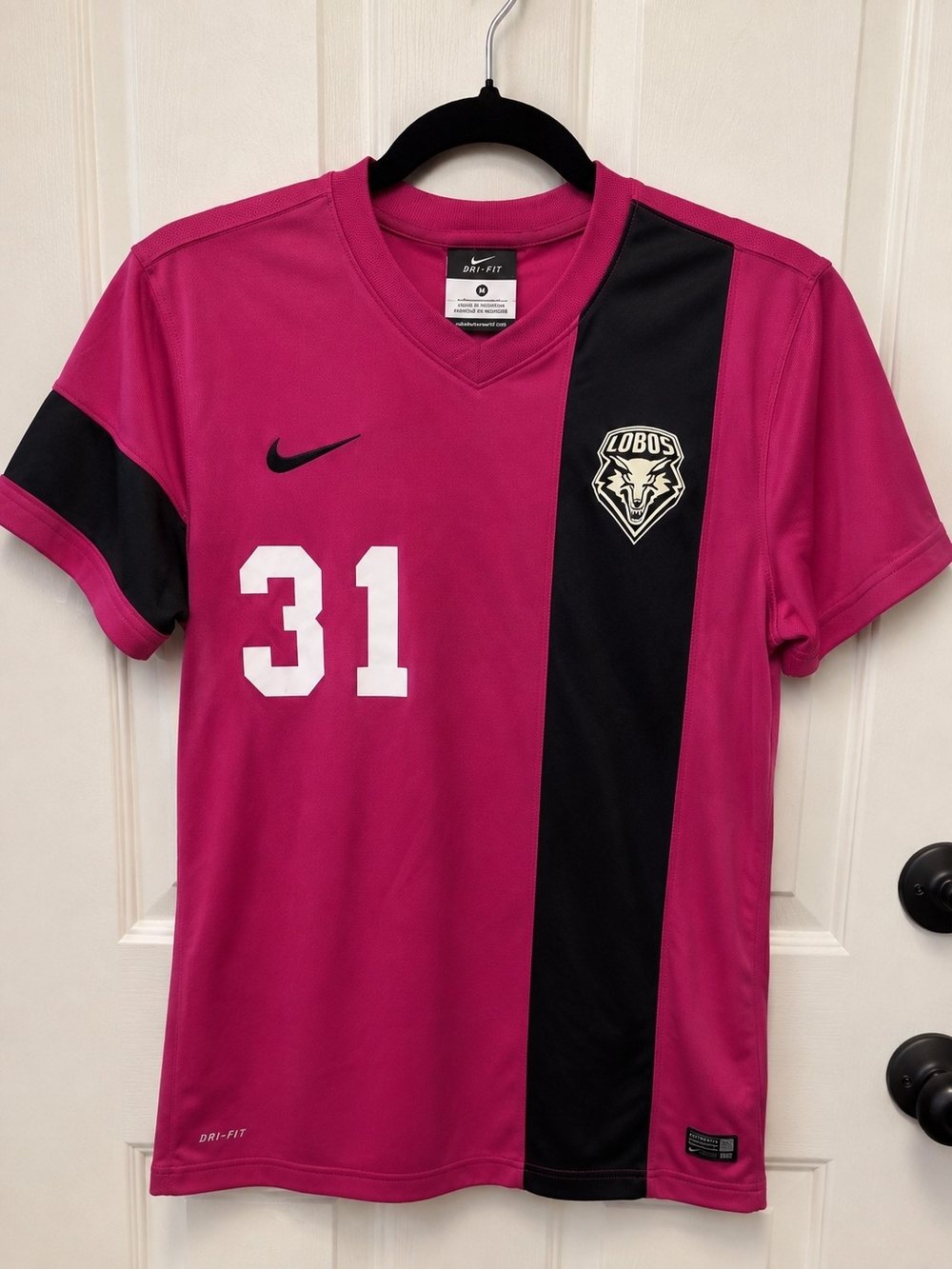 Nike Authentic Magenta Short-Sleeve Athletic Top